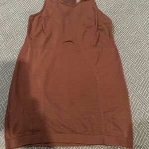 ZYIA Brown Fitted Tank Top
